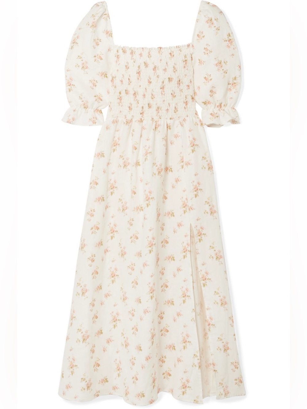 REFORMATION Marabella Linen Dress In Mildred - 100% Linen